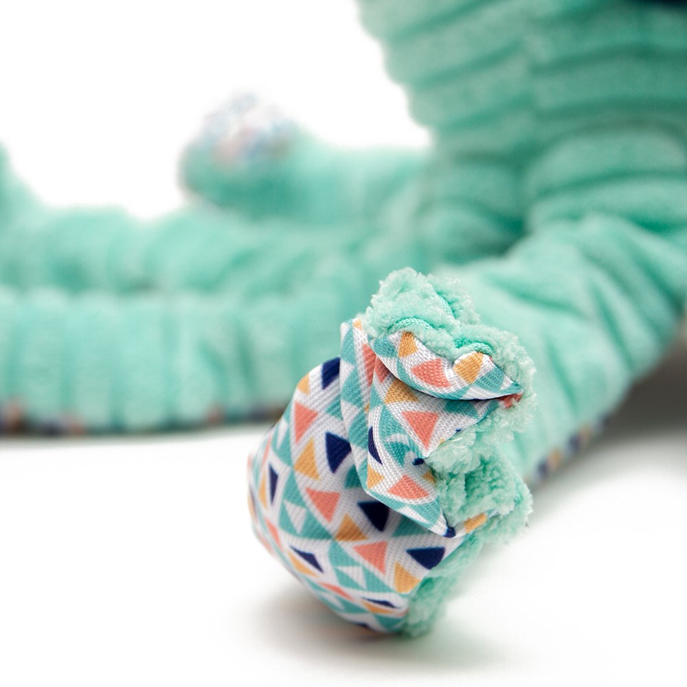 Great & Small Cuddle Me Knot Aqua Octopus Dog Toy