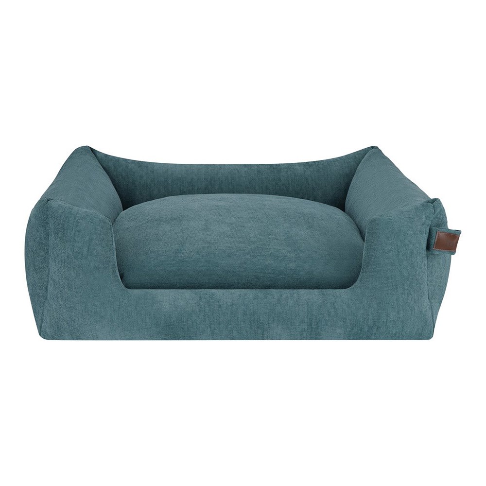 Fantail Basket Snooze Mellow Peacock Blue Dog Bed
