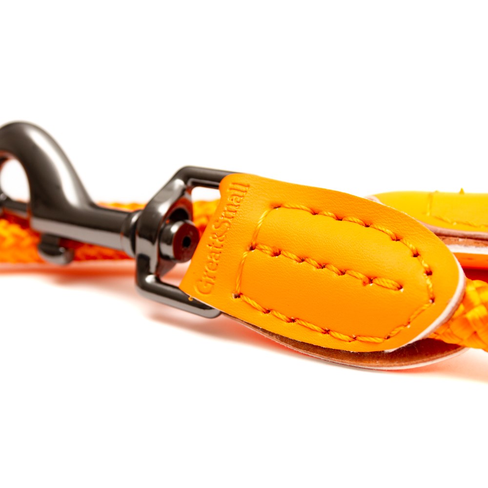Great & Small Penrose Rope Dog Lead Orange