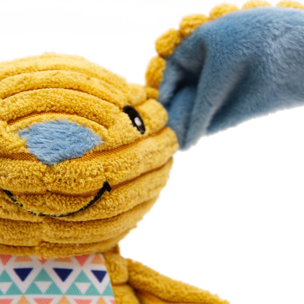 Great & Small Cuddle Me Knot Yellow Rabbit Dog Toy