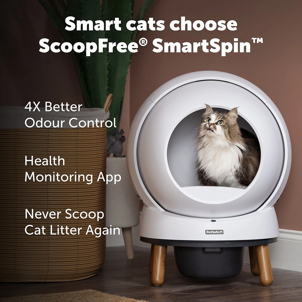 PetSafe ScoopFree SmartSpin Self-Cleaning Litter Box