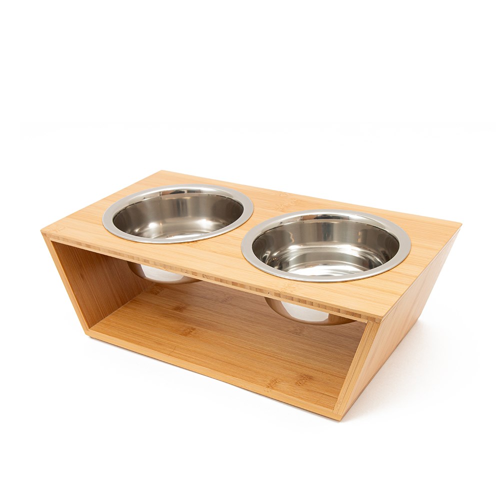 Great & Small Penrose Raised Bamboo Pet Feeder