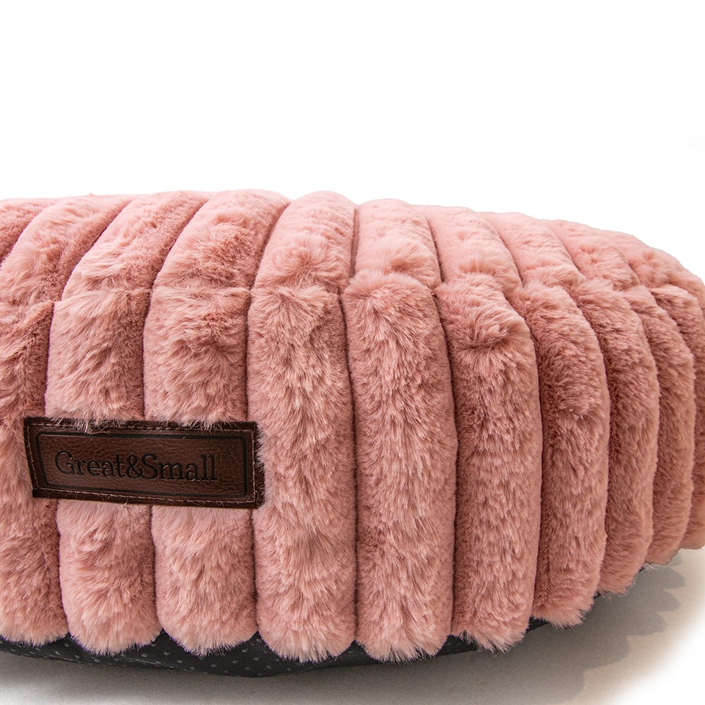 Great & Small Snuggle & Snooze Pink Plush Cushion
