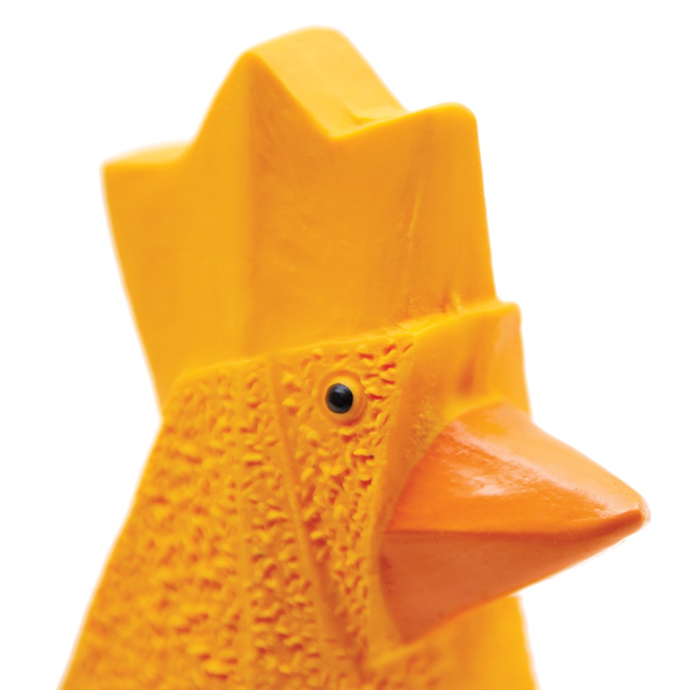 Great & Small Latex Geometric Rooster Dog Toy