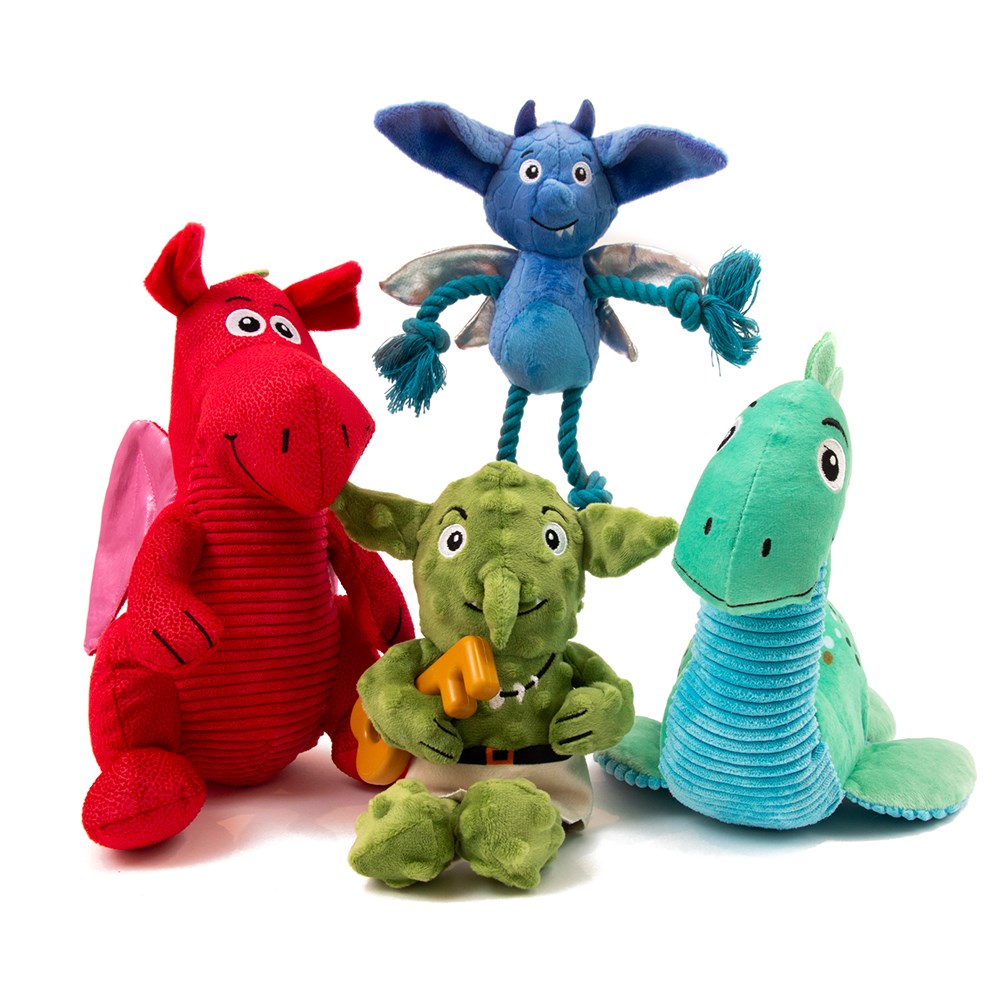 Great & Small British Beasts Welsh Red Dragon Dog Toy