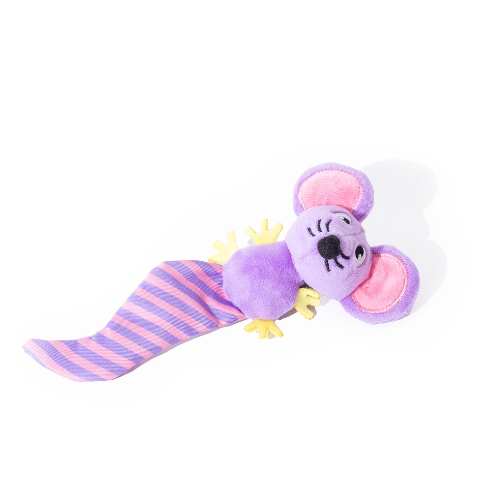 Great & Small Little&Lively Long Crinkle Tail Purple Mouse Cat Toy
