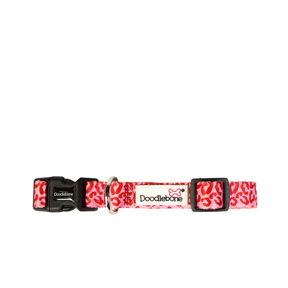 Doodlebone Original Dog Collar Ruby Leopard