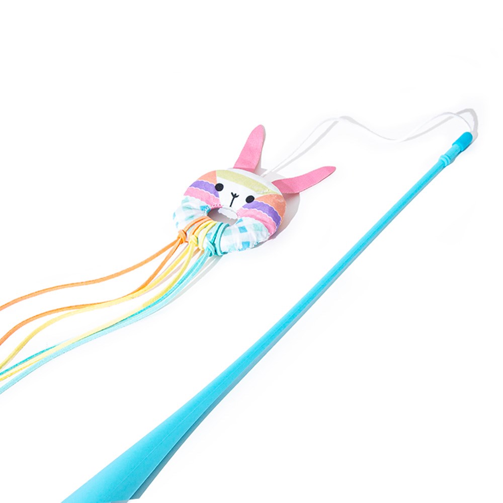 Great & Small Little&Lively Easy Play Weighted Dangler with Bunny Hoop & Tassles Cat Toy