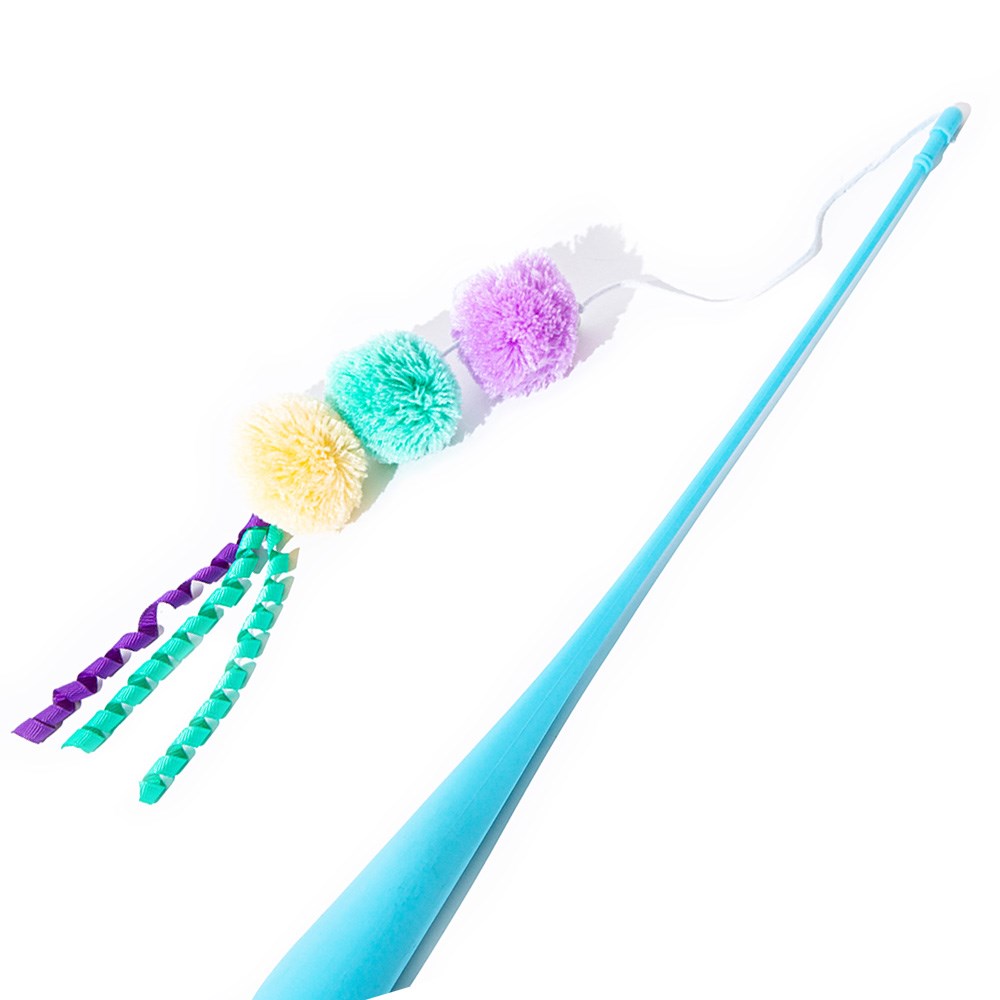 Great & Small Little&Lively Easy Play Weighted Dangler with PomPoms & Bell Cat Toy