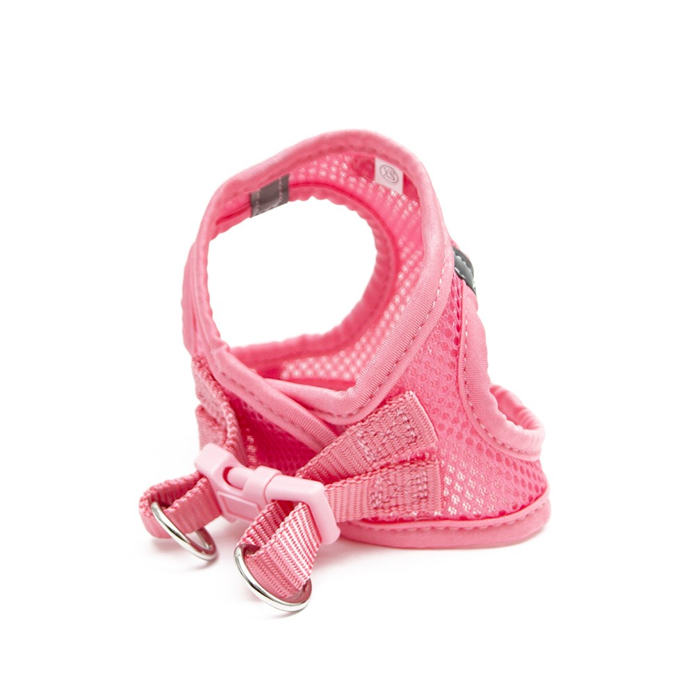 Great & Small Little&Lively Pink Mesh Dog Harness with Velcro