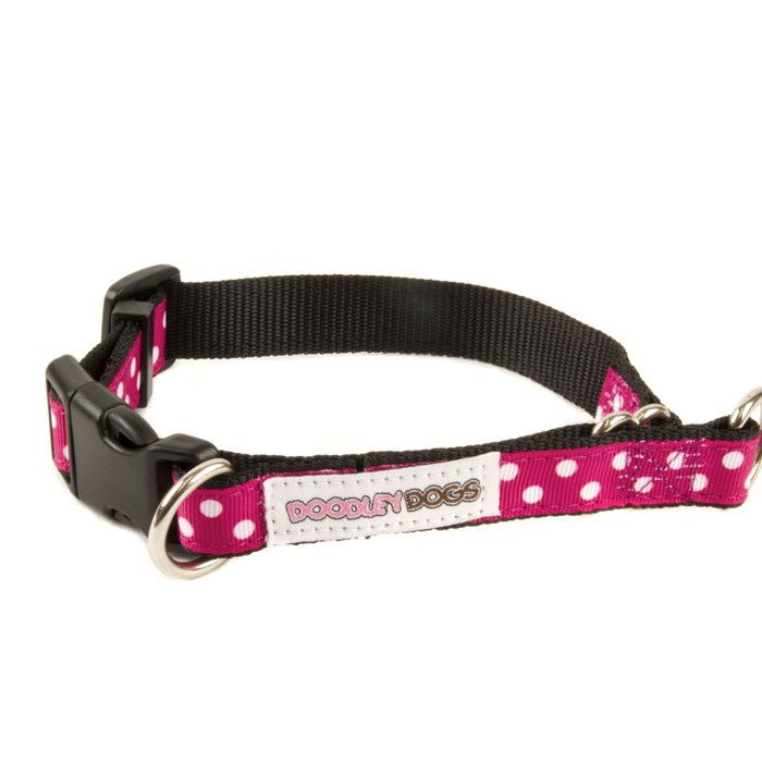 Doodley Dogs Pink Ribbon Dog Collar
