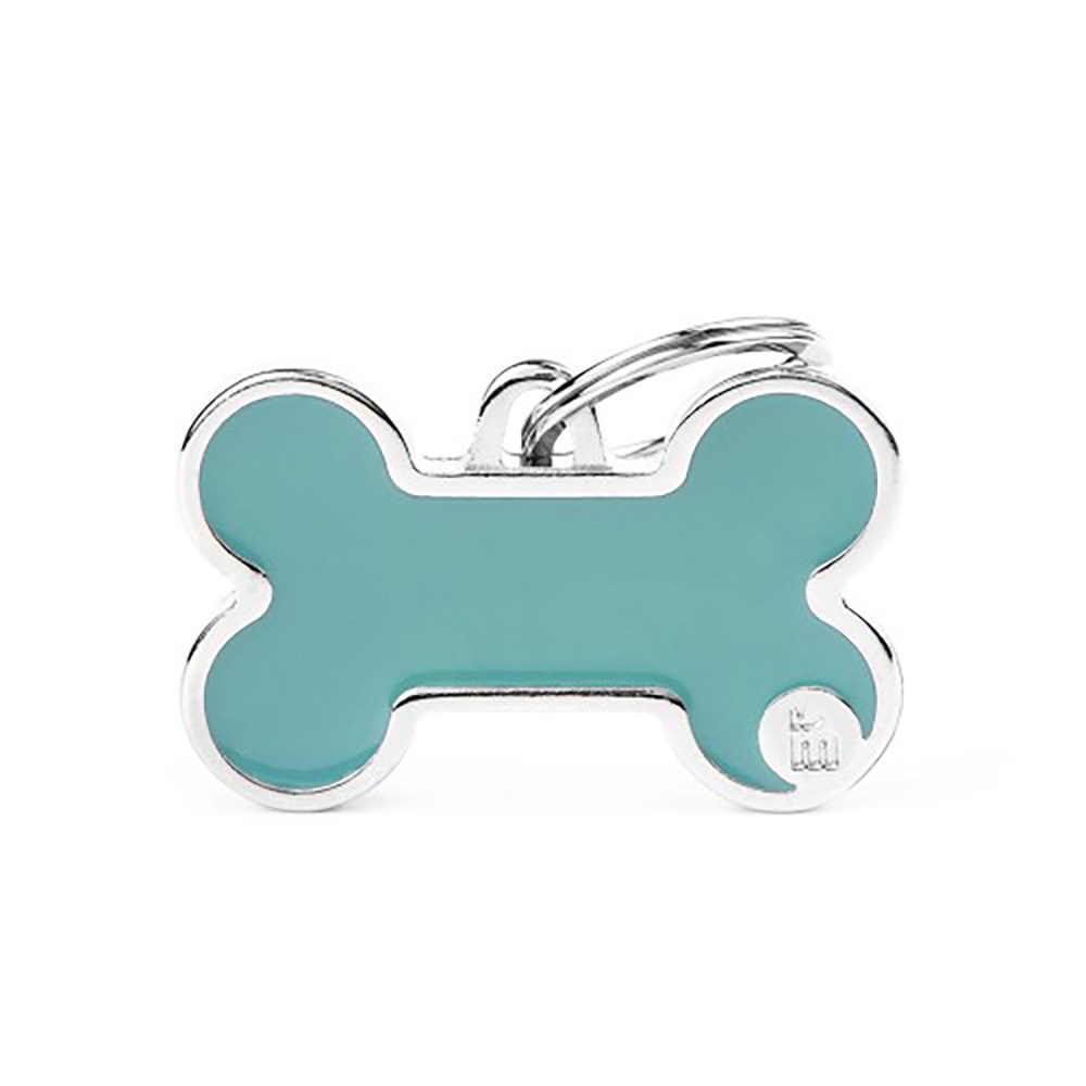 My Family ID Tag Bone Light Blue