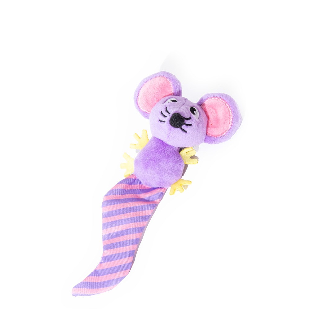 Great & Small Little&Lively Long Crinkle Tail Purple Mouse Cat Toy