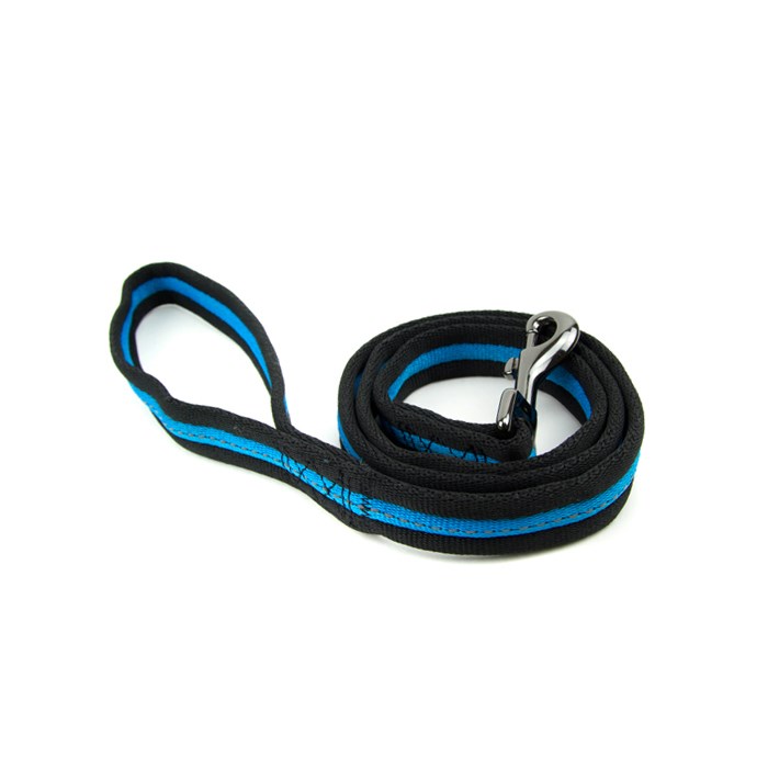 Great & Small Classic Soft Nylon Dog Lead Blue