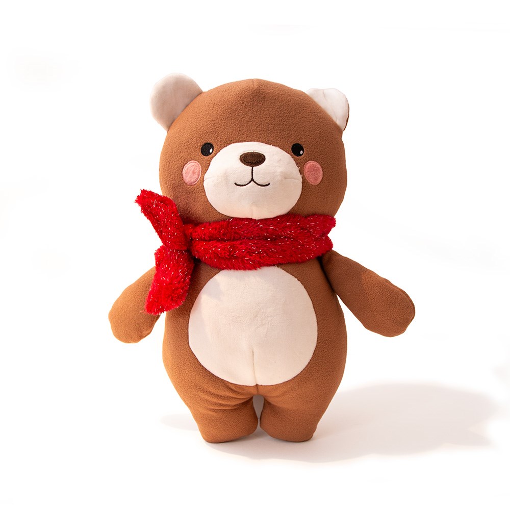 Great & Small Christmas Tough Love Bear Dog Toy