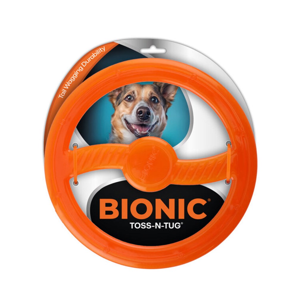 BIONIC Toss-N-Tug Ring Dog Toy