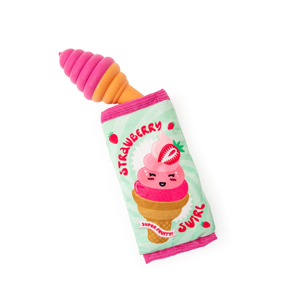 Great & Small Summer Sizzlers Wrapped Ice Cream Dog Toy