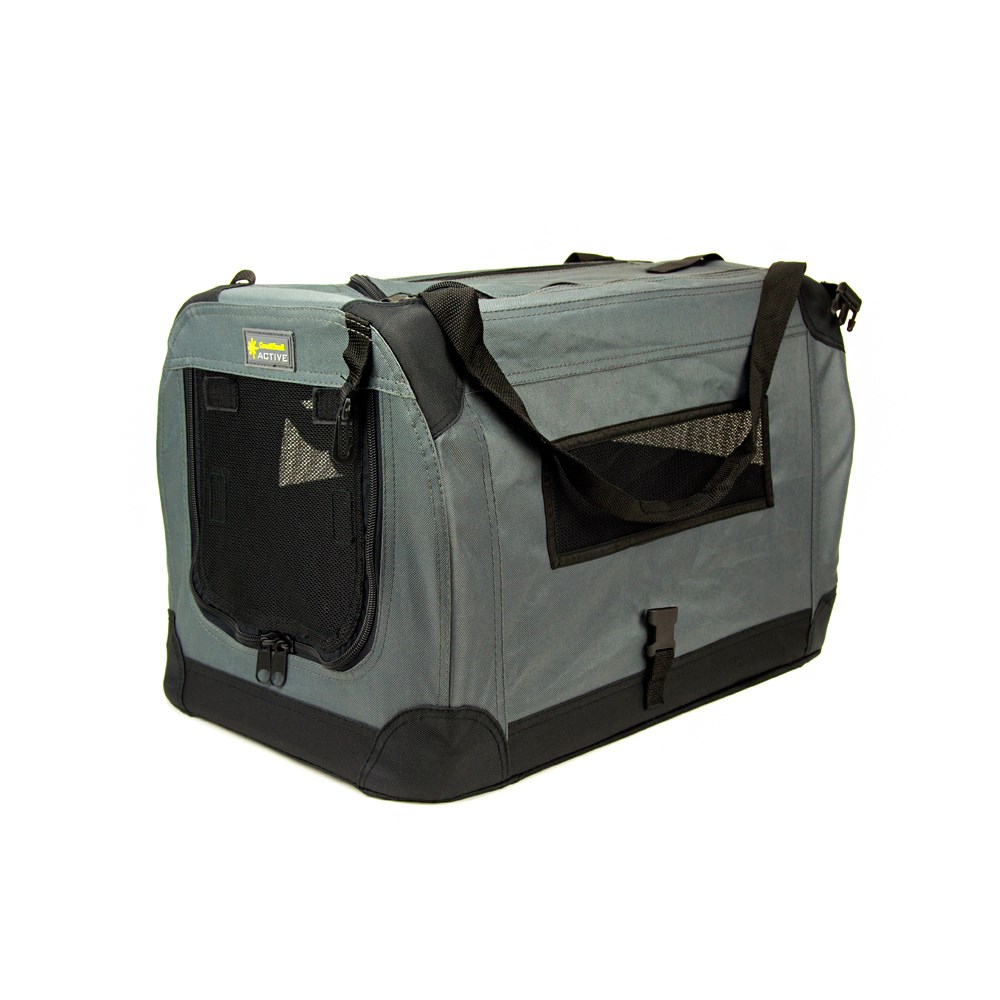 Great & Small Active Soft Pet Crate Grey