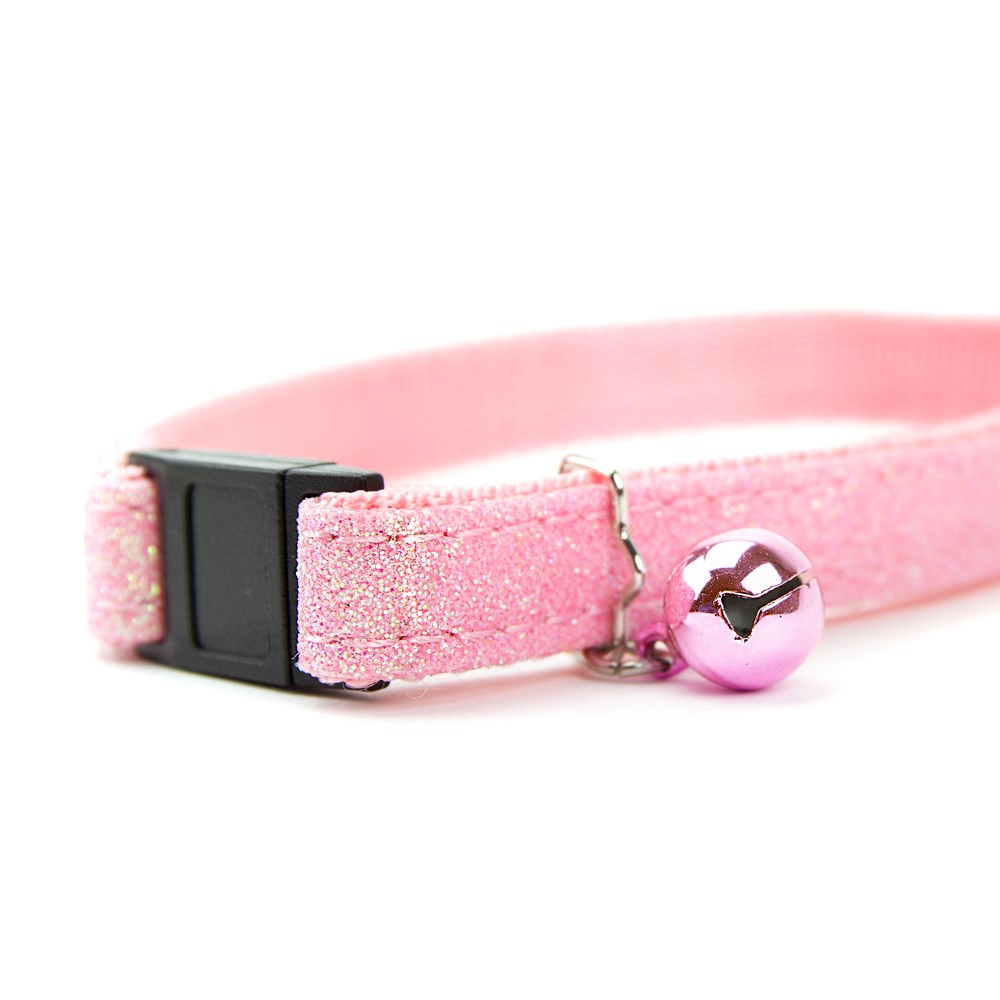 Great & Small Pink Glitter Cat Collar