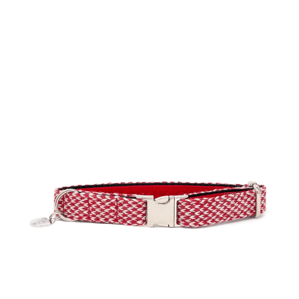 Stocky & Dee Dog Collar Rosehip & Dove