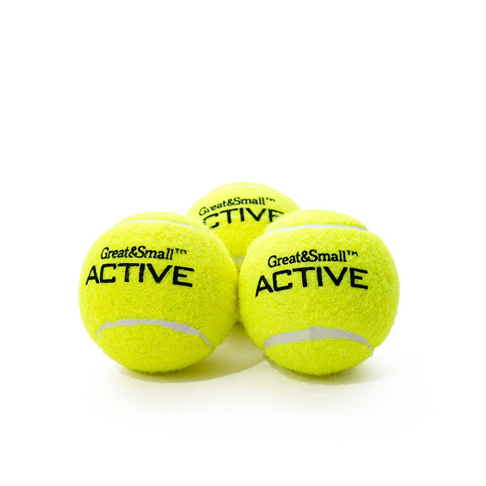 Great & Small Active Tennis Ball Dog Toy