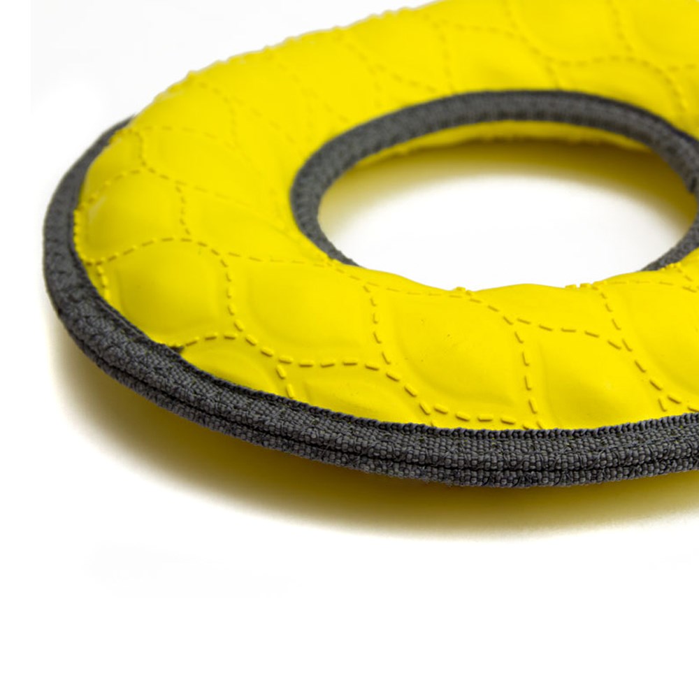 Great & Small Tough Toy Yellow Ring Dog Toy