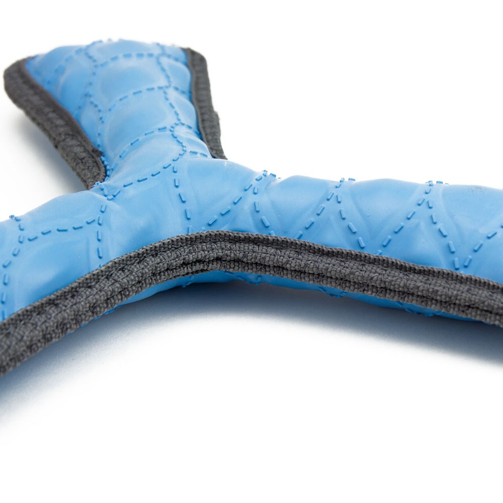 Great & Small Tough Toy 3 Flyer Blue Dog Toy