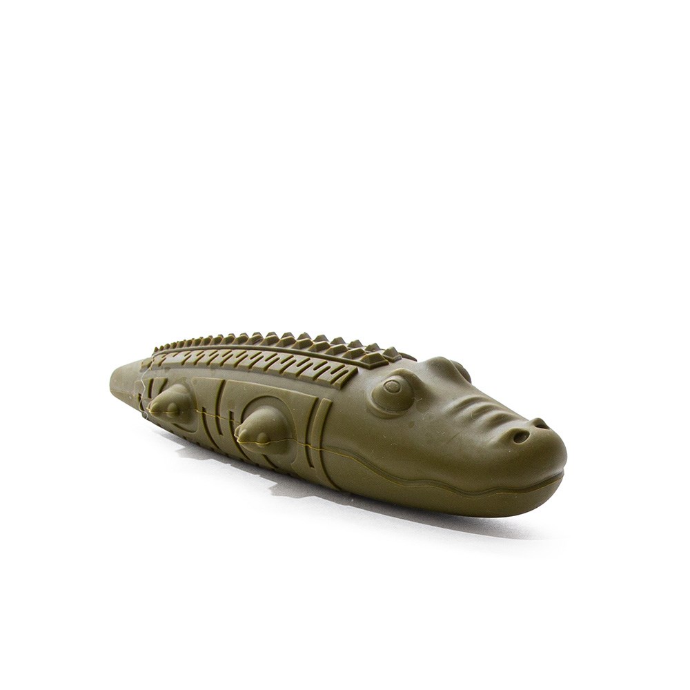 Great & Small Stay Wild Alligator Treat & Bounce Dog Toy