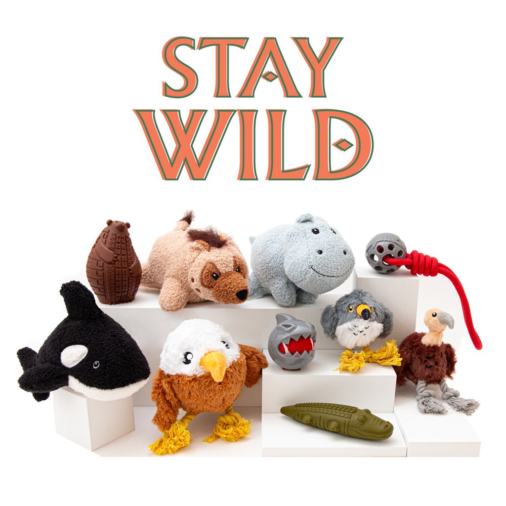 Great & Small Stay Wild Vulture Dog Toy