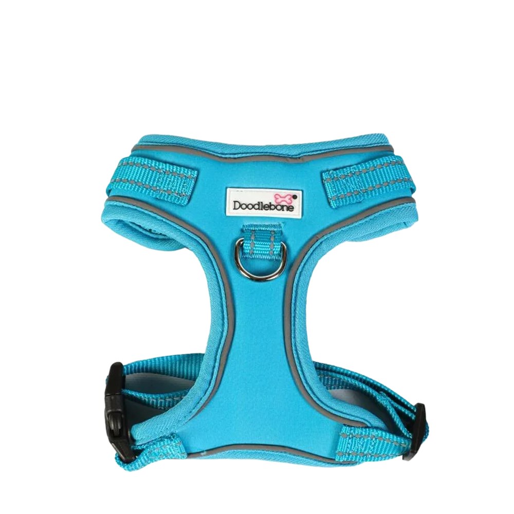 Doodlebone Adjustable Airmesh Dog Harness Aqua