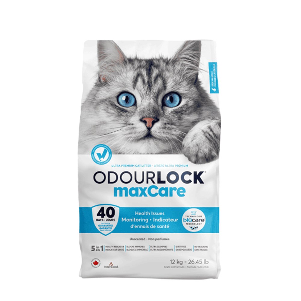 Intersand OdourLock MaxCare BluCare Cat Litter 12kg