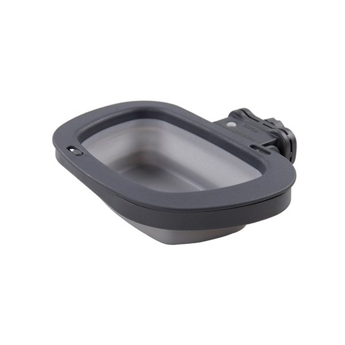 Dexas Collapsible Crate Bowl Light Grey