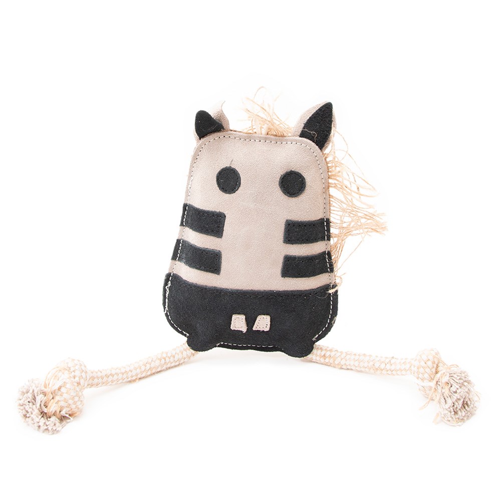 Green Elk Coco Buddies Jute & Zebra Dog Toy