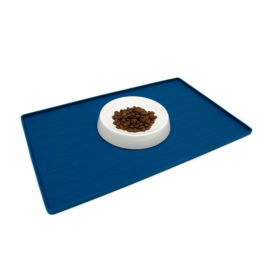 Great & Small Penrose Blue Silicone Food Mat with Waves