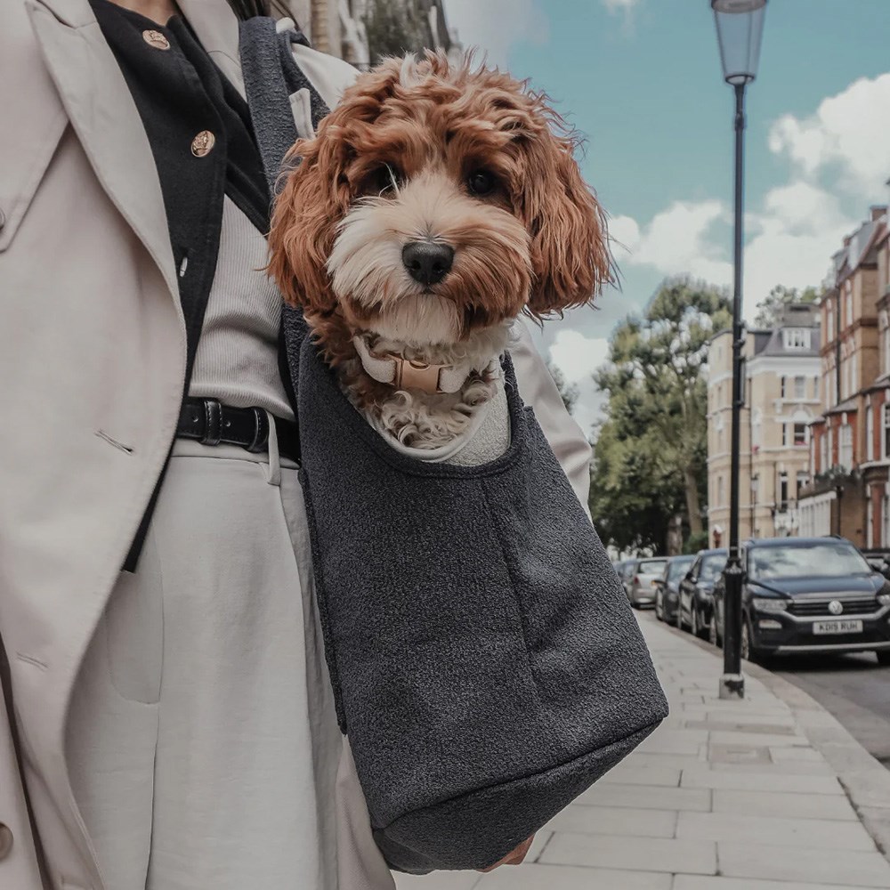 By Teddy Bouclé Dog Carrier Midnight