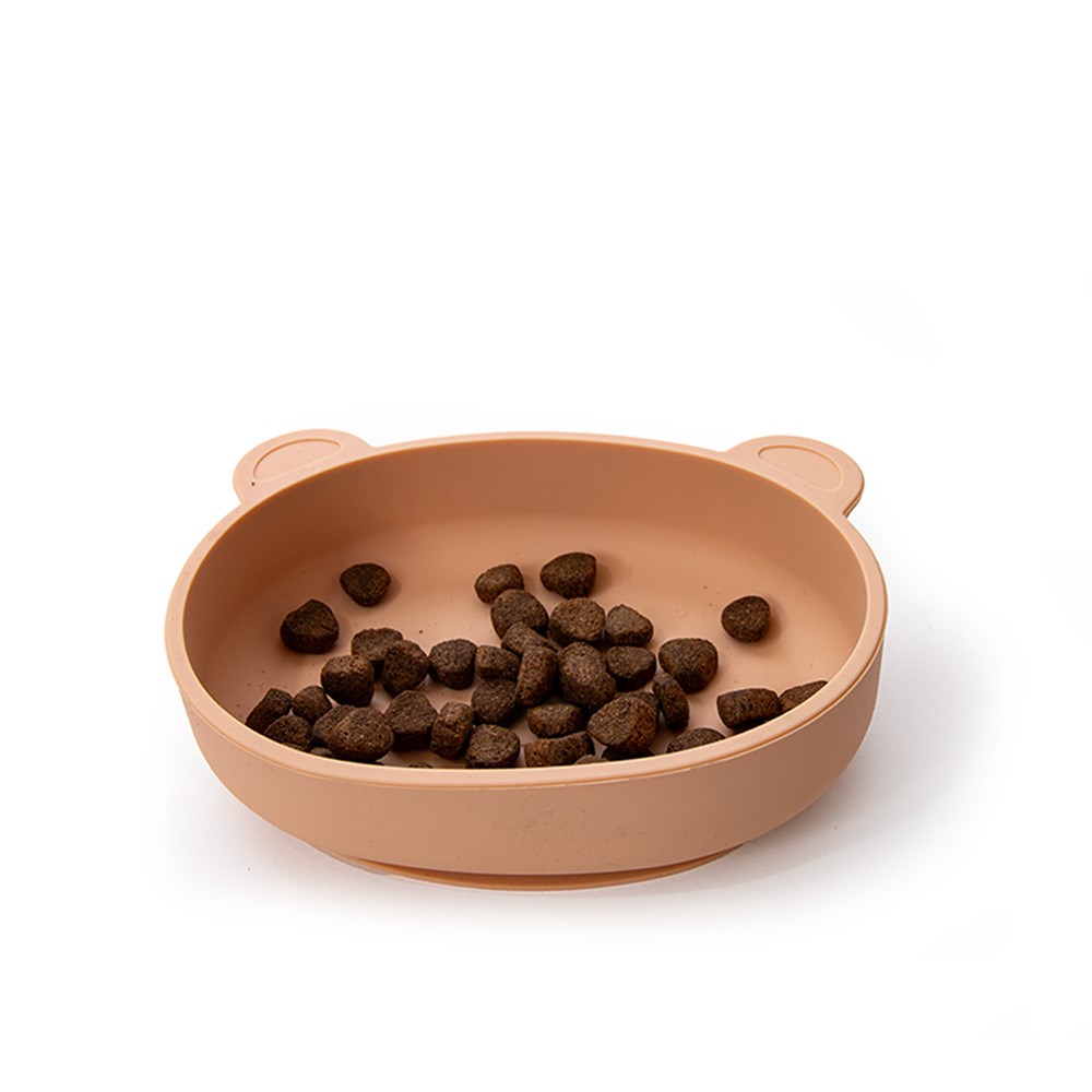 Great & Small Stay Put Little Bear Silicone Bowl