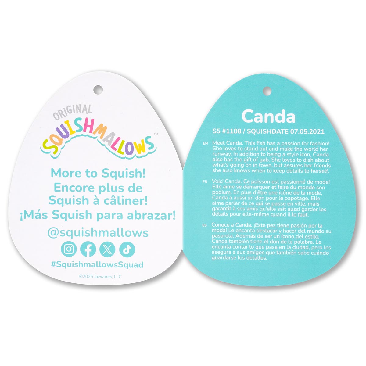 5-Inch Canda the Rainbow Striped Fish