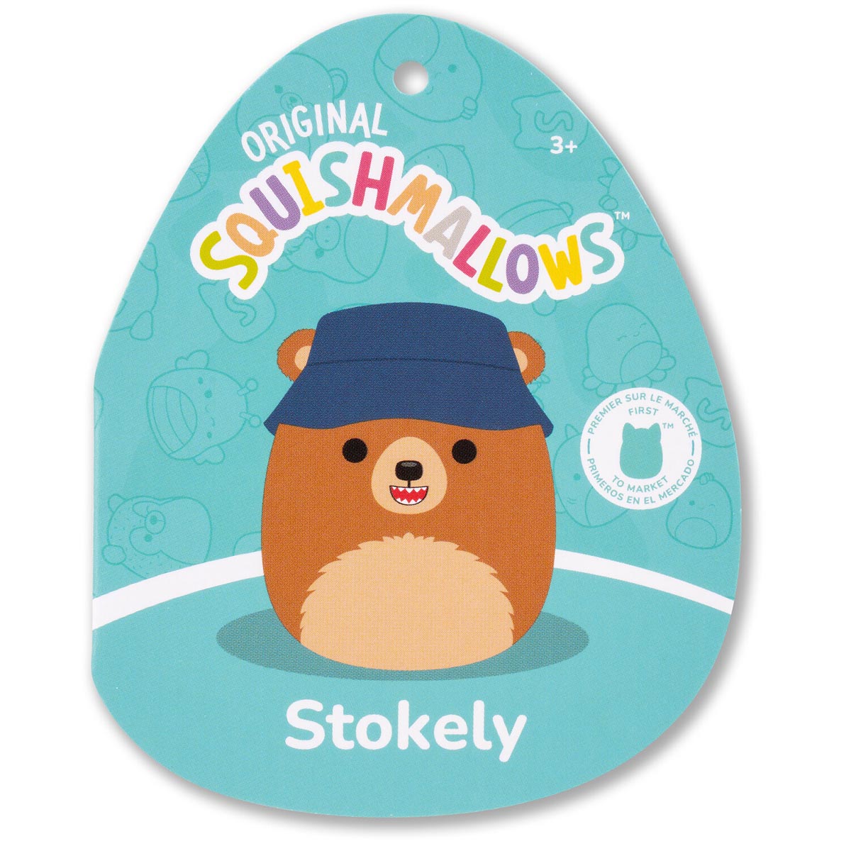 12-Inch Stokely the Brown Kodiak Bear with Bucket Hat