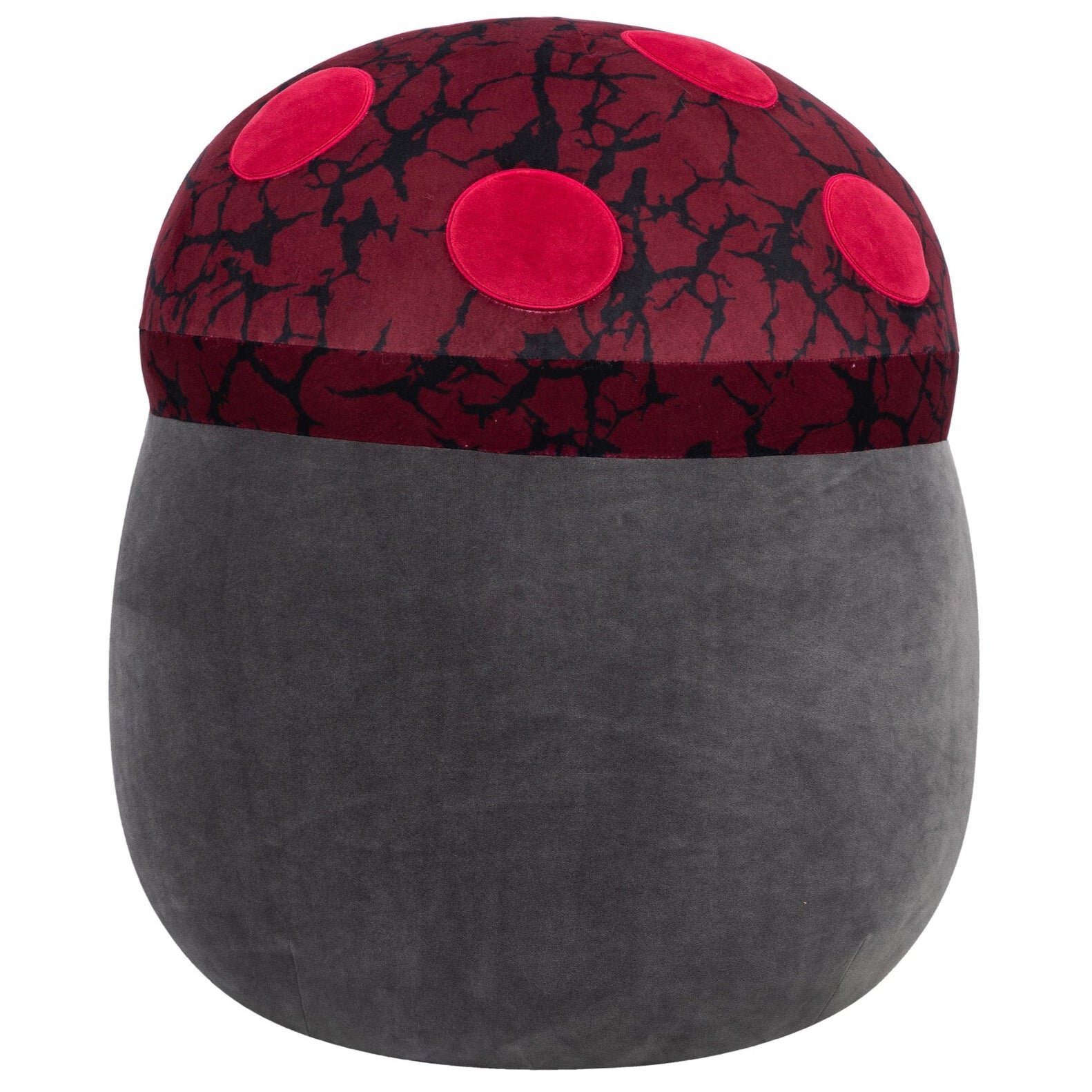 20-Inch Gert the Maroon and Black Mushroom