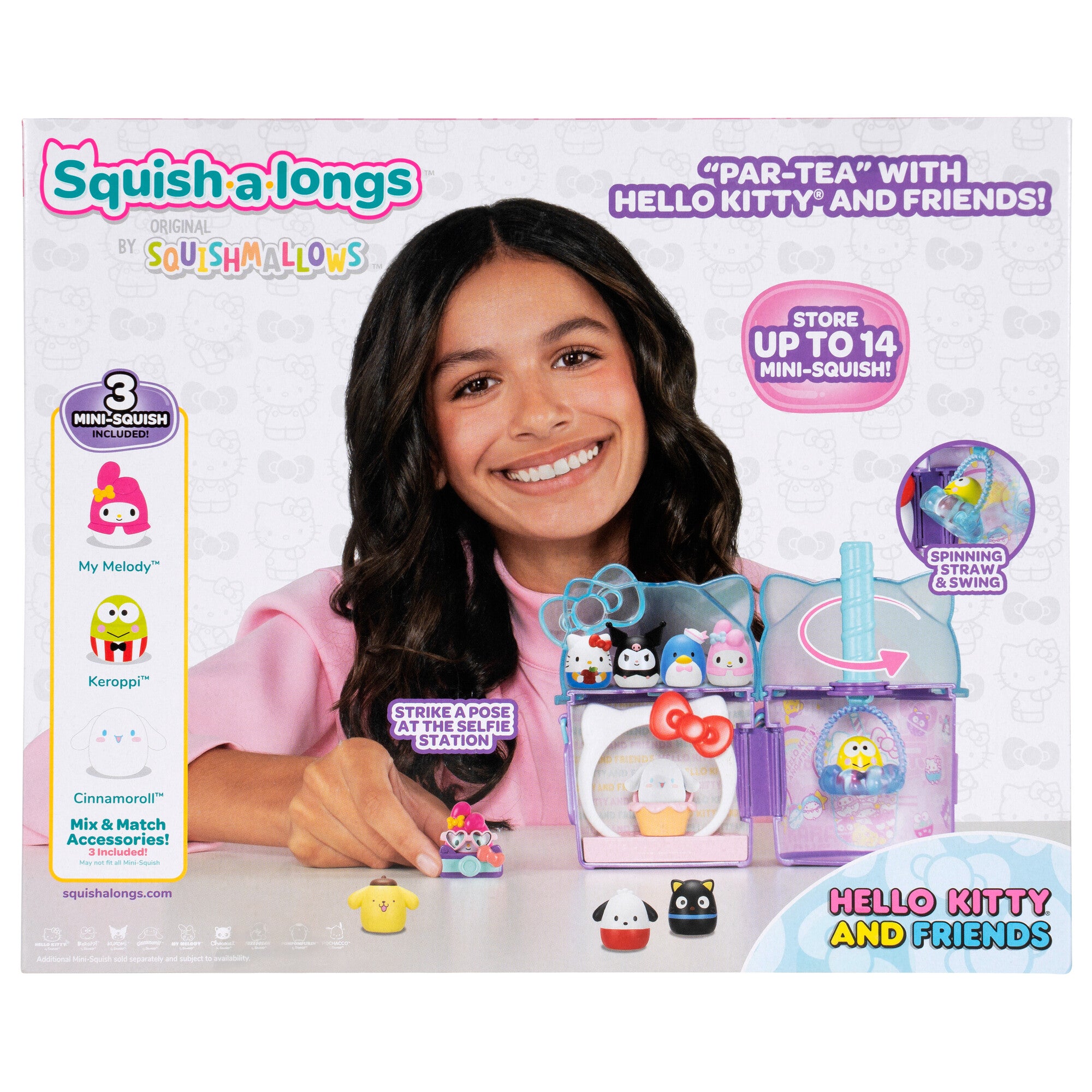 Squish-a-longs Hello Kitty and Friends Hello Kitty Boba Playset