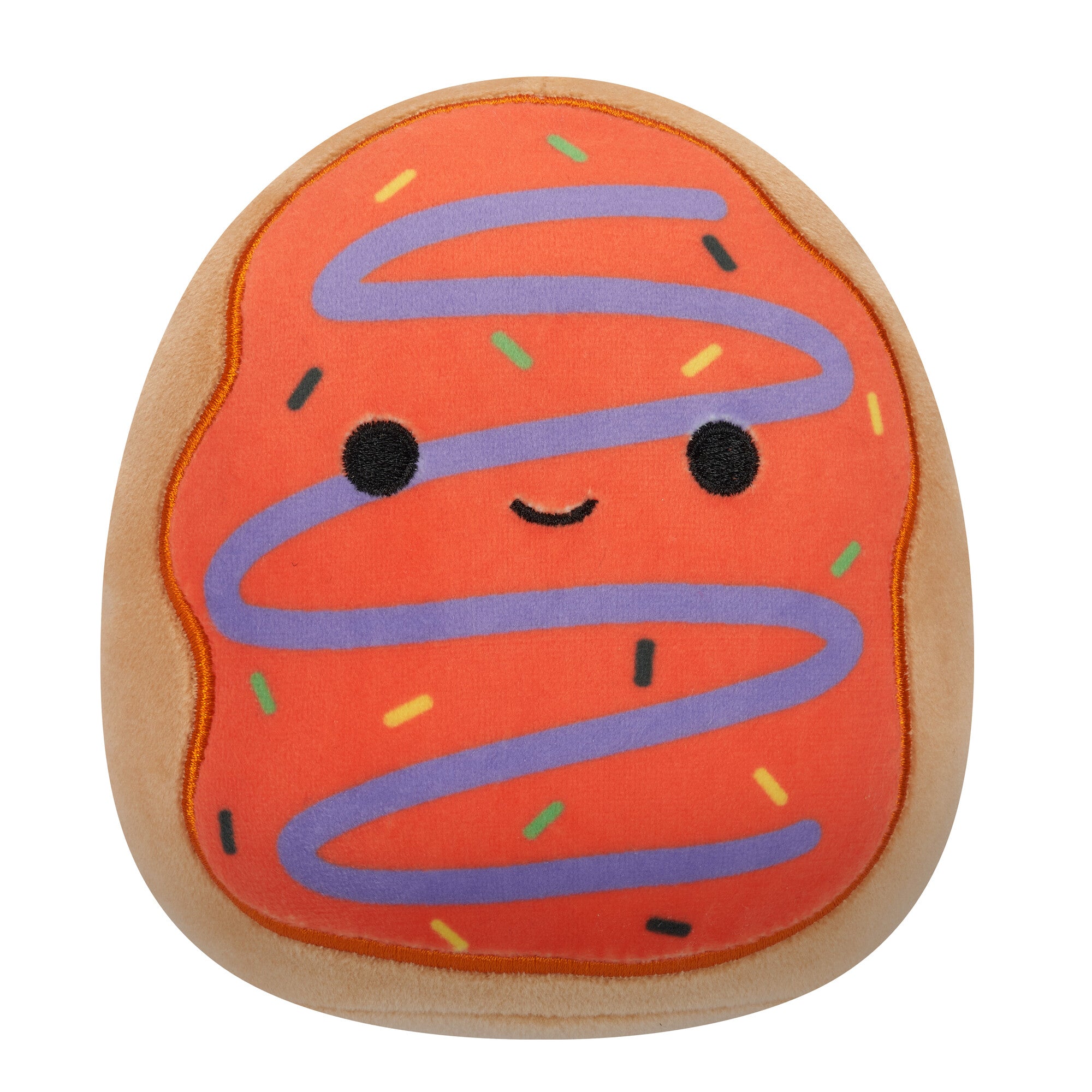 5-Inch Jay the Orange Frosted Donut with Purple Drizzle