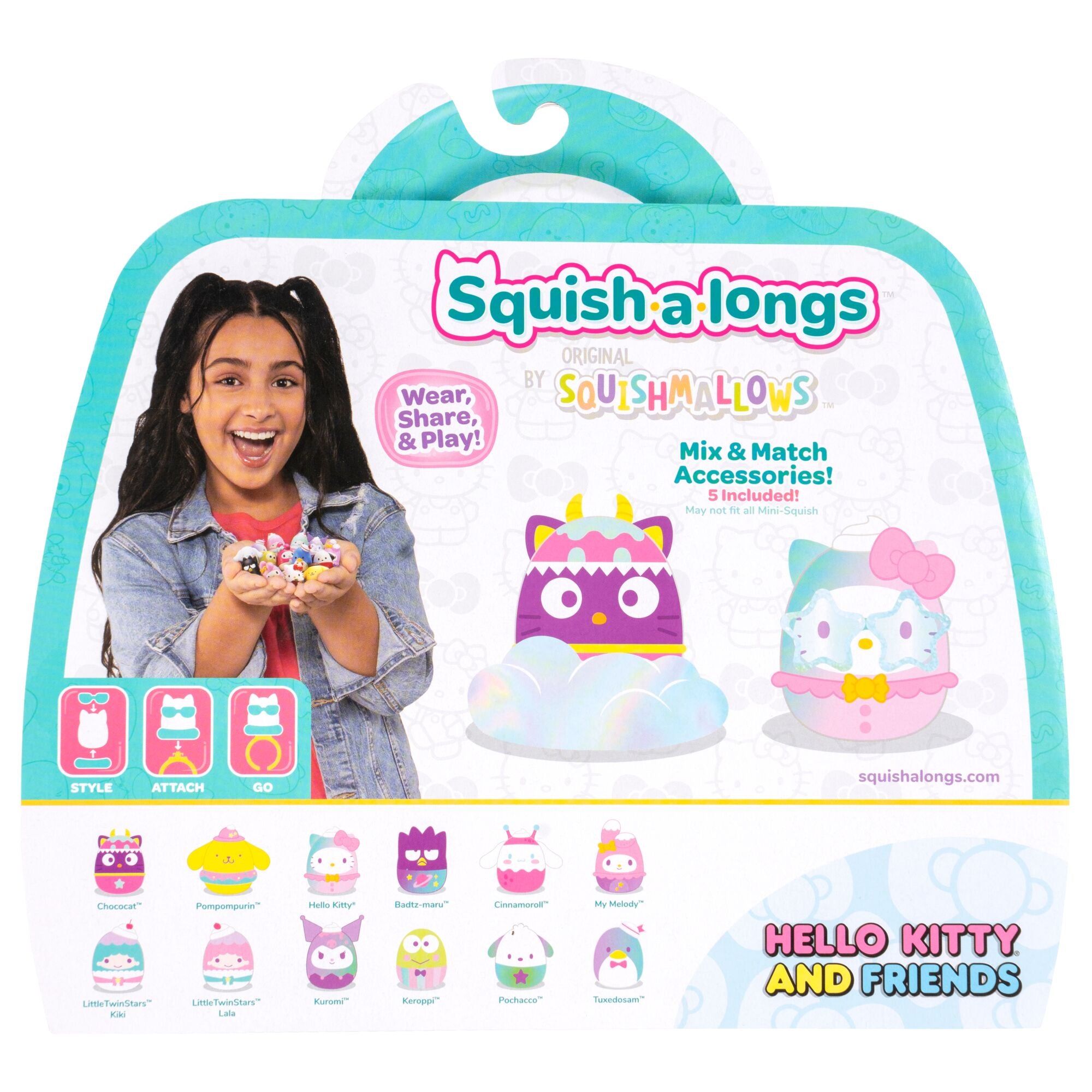 Squish-a-longs Hello Kitty and Friends Dreamland 12-Pack