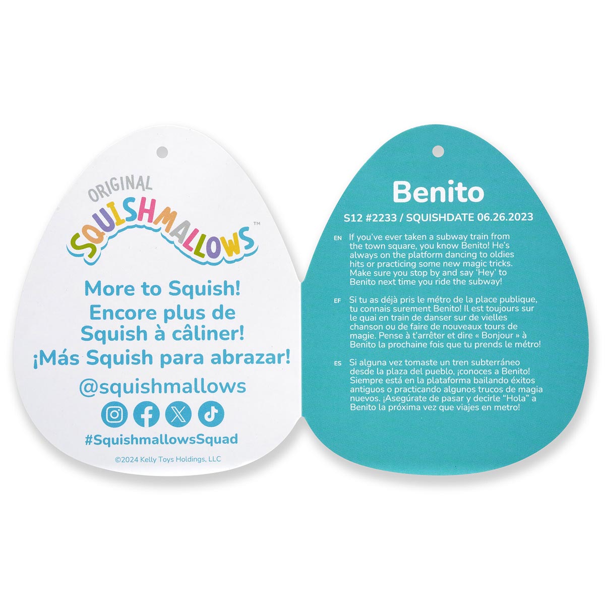 12-Inch Benito the Blueberry Cheesecake Cow