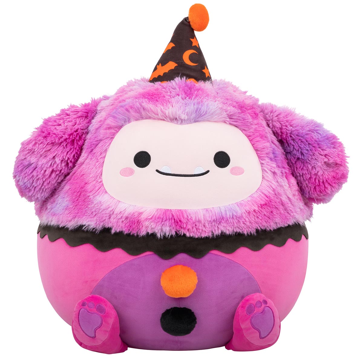 20-Inch Woxie the Magenta Bigfoot in Clown Costume