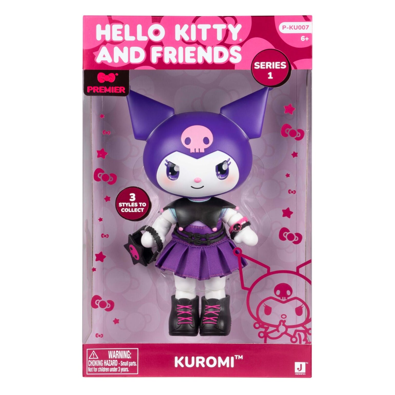 Hello Kitty and Friends Premier 8-Inch Classic Kuromi Articulated Figure