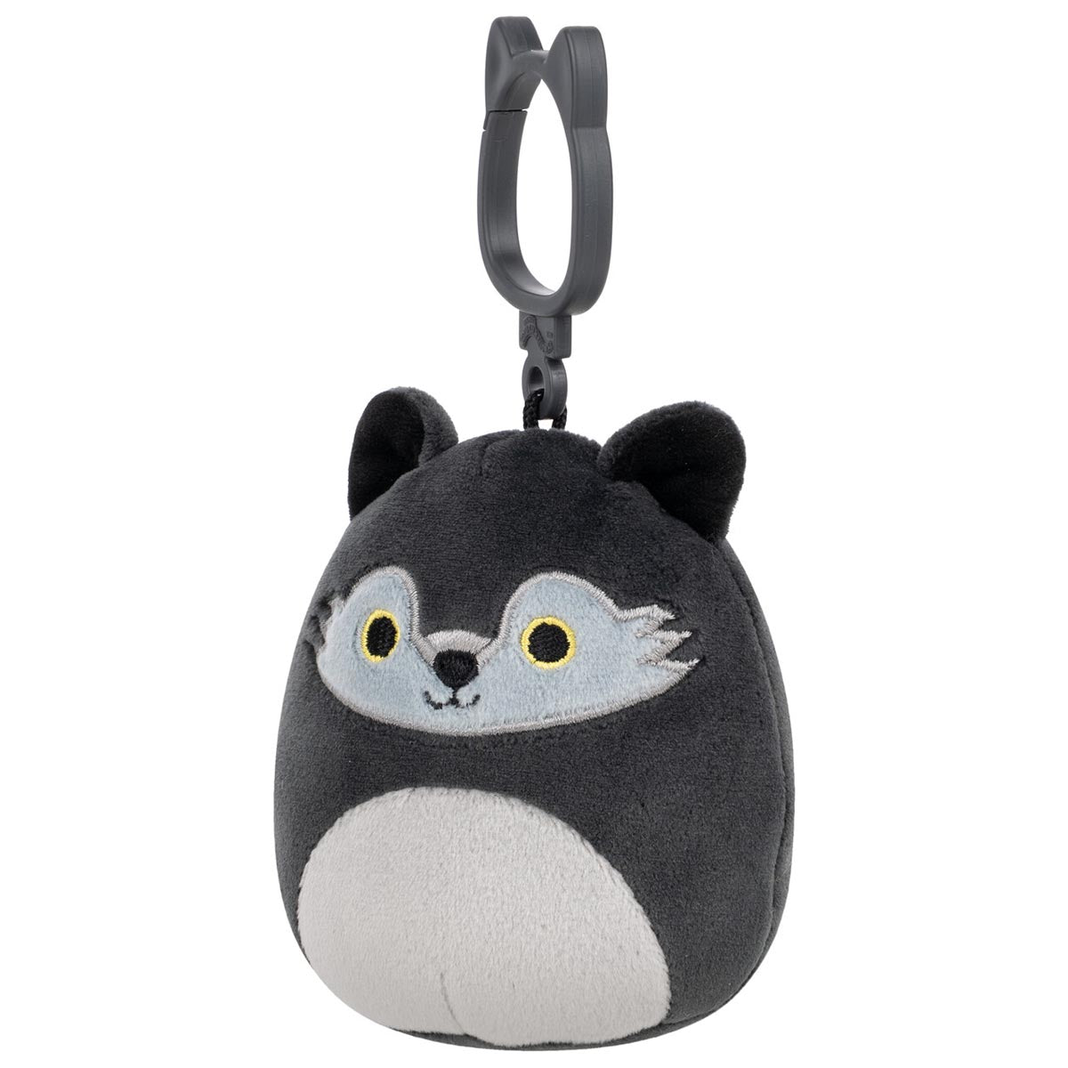 3.5-Inch Dmitri the Dark Grey Wolf Clip