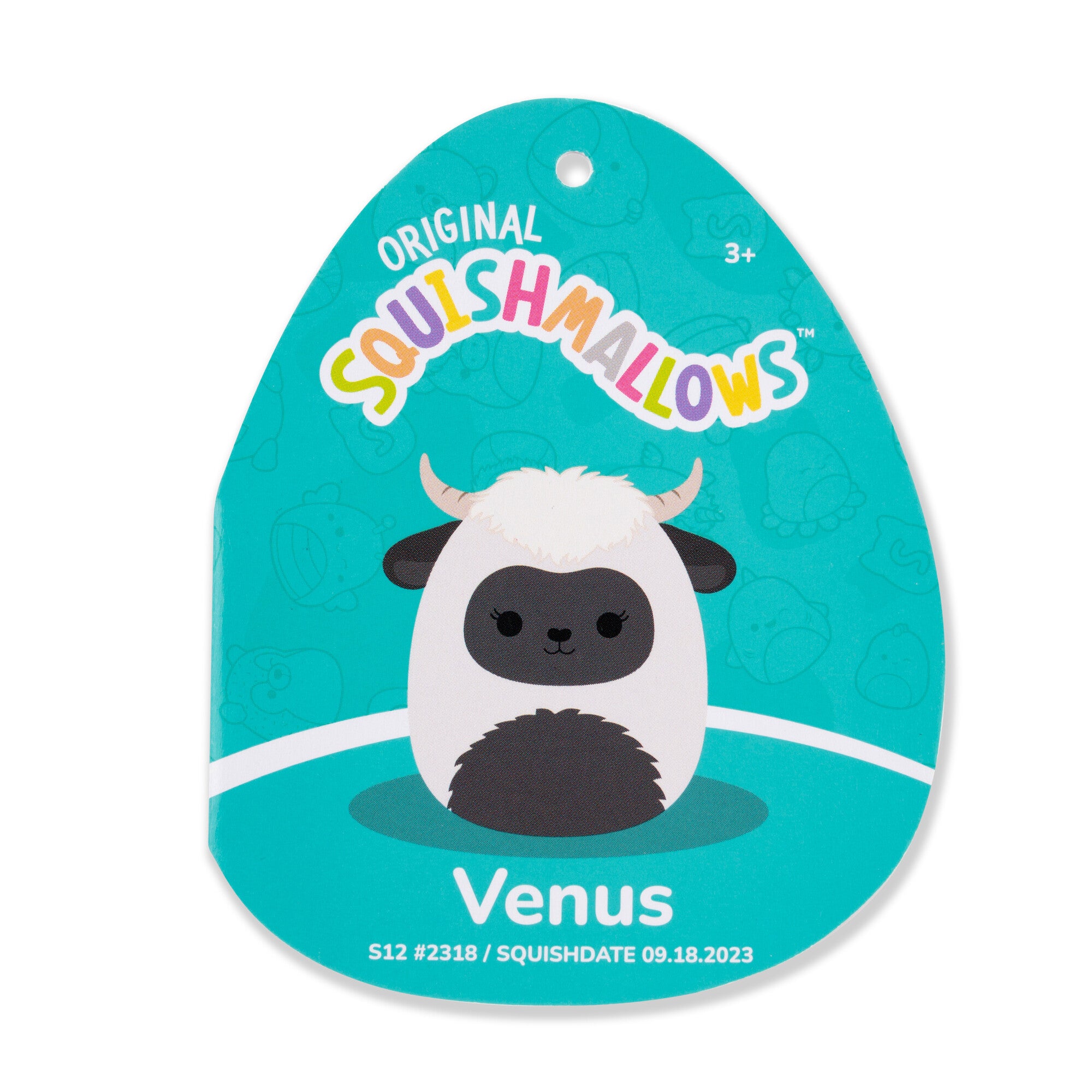 12-Inch Venus the Blacknose Sheep with Fuzzy Black Belly