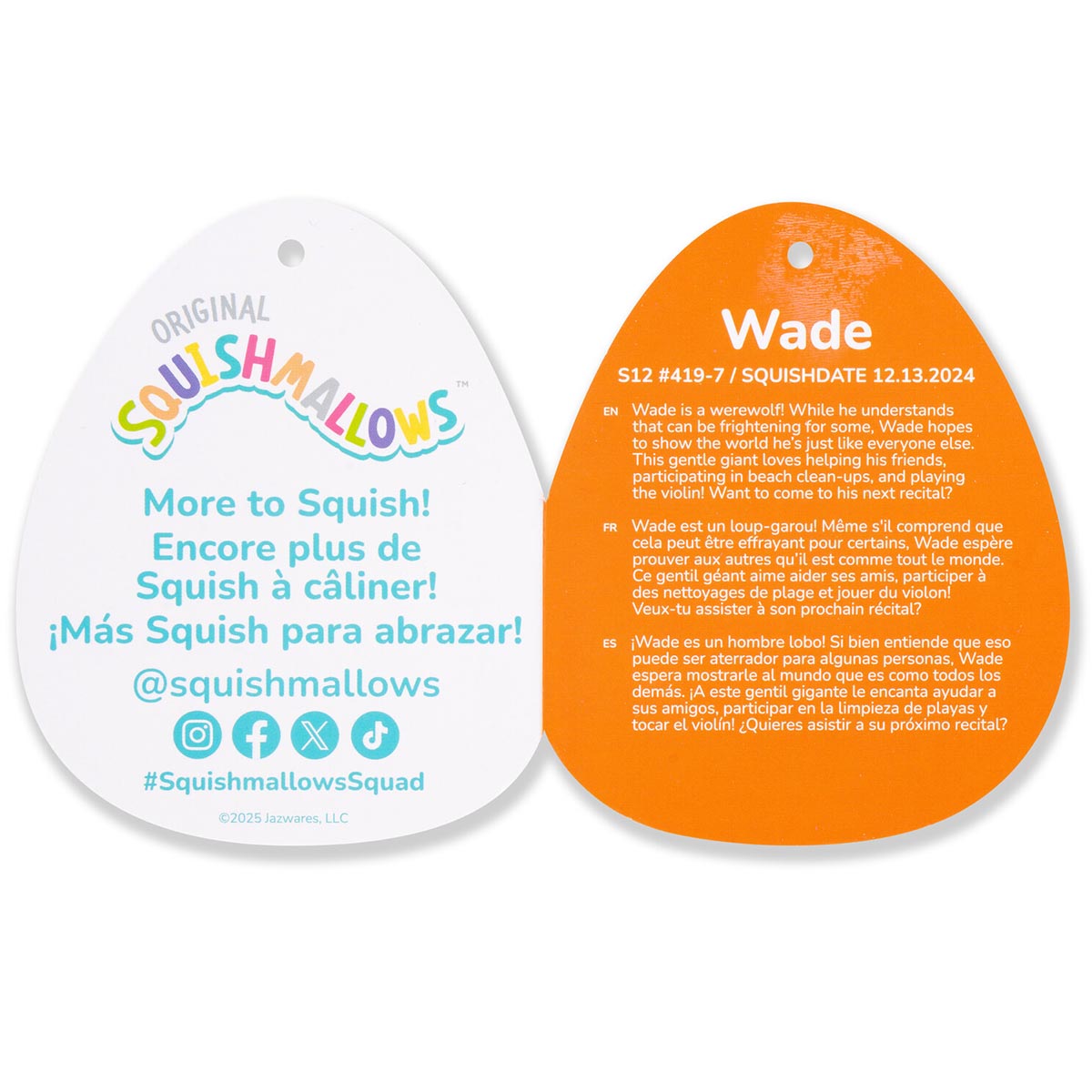 12-Inch Wade the Brown Werewolf Holding Purple Frappe