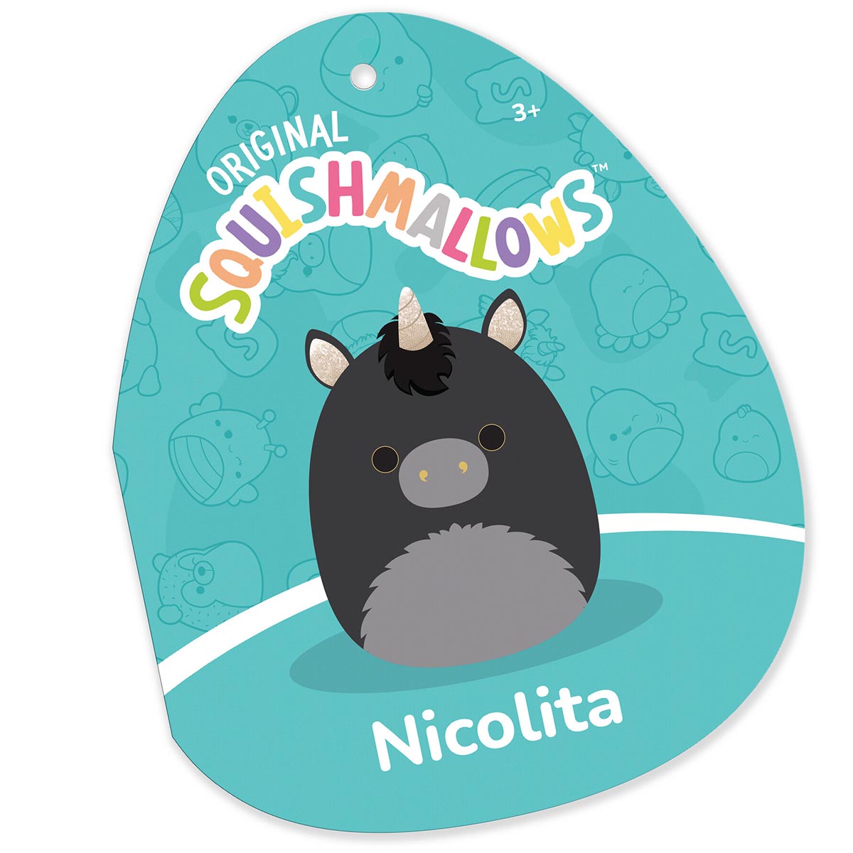 12-Inch Nicolita the Black and Gold Unicorn