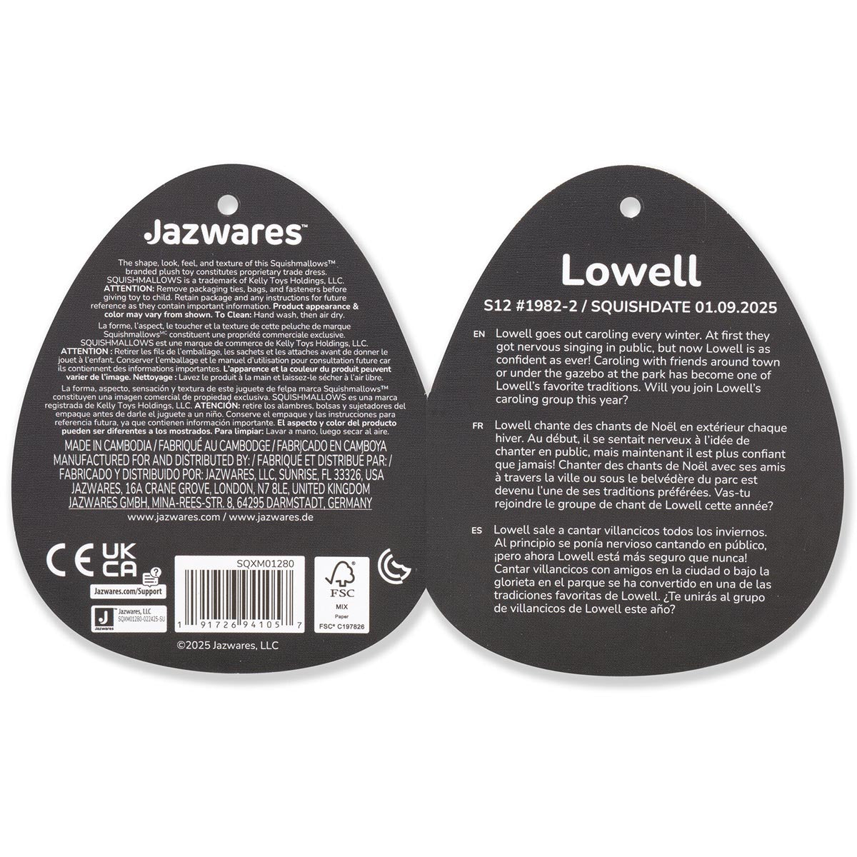 12-Inch Select Series Lowell the Two-Sided Naughty and Nice Gift Sack